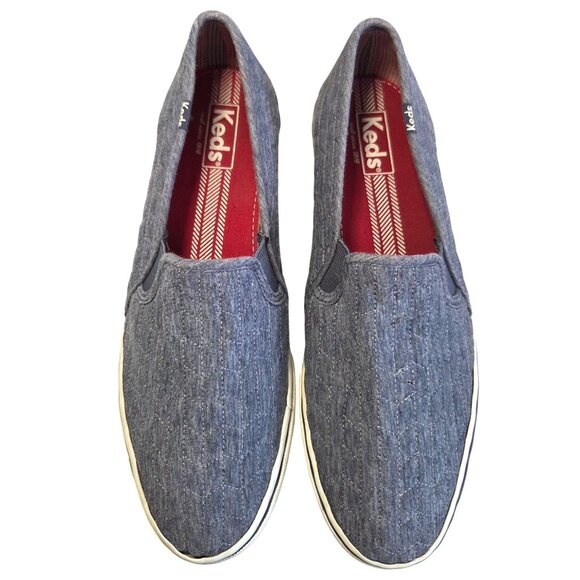 Keds Shoes - Keds Women's Double Decker Gray Quilted Slip-On Sneakers Size 10